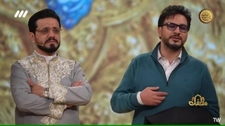 اختتامیه برنامه قرآنی محفل با حضور داوران و تبرک پرچم های عتبات عالیات