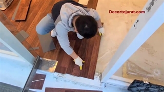 طریقه نصب کف پوش PVC با زیرسازی سیمان