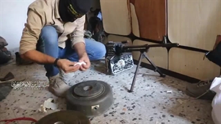 سرایا القدس مین گذاری برای انهدام تانک صهیونیست ها را به نمایش گذاشت