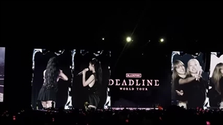 اجرای آهنگ really از بلک پینک در روز دوم تور ددلاین